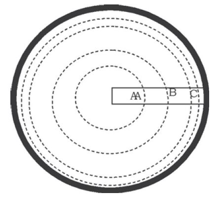 Esquema de la toma de muestras para el estudio.